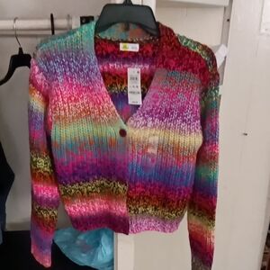 Multicolor Knit Cardigan